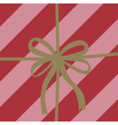 Weihnachtlicher Zelltuchserviette