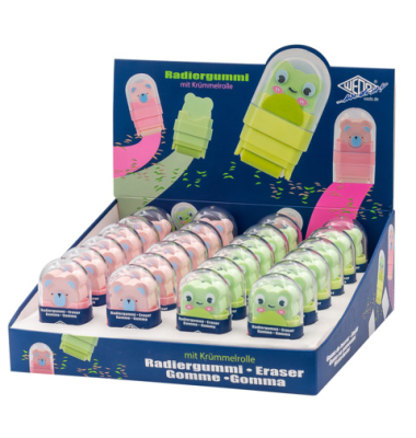 Radierer +Fusselroller FroschB&auml;r sort