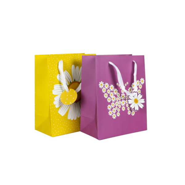 12 Stück Donau Geschenktasche 58669, Blume/Schmetterling, 180mm x 230mm 9004546586692 Donau