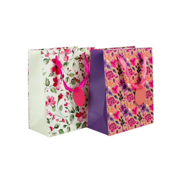 12 Stück Donau Geschenktasche 58672, Blumen, 180mm x 230mm 9004546586722 Donau