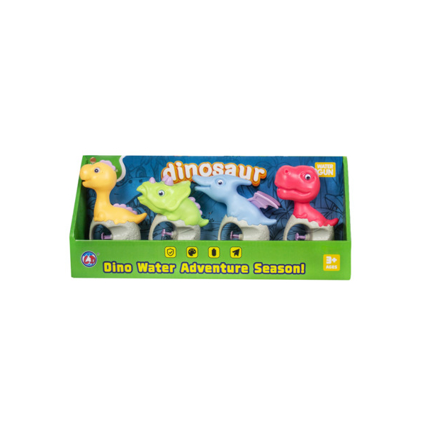 4 Stück Donau Wasserspritzpistole Dino sortiert 9004546589983 Donau