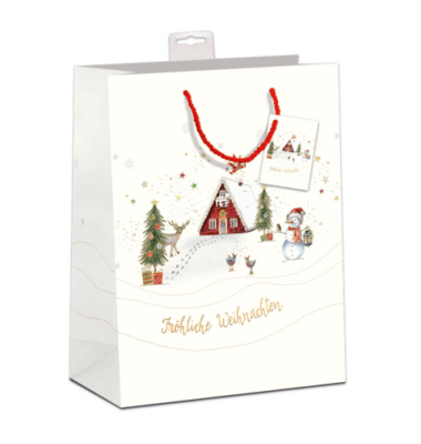 Geschenktasche 7522-2408-M, Winterwelt, 180mm x 230mm
