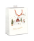 Geschenktasche 7522-2408-M, Weihnachten, mit Tragekordel, Winterwelt, 18cm x 23cm