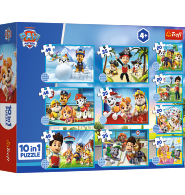 Puzzle 10in1 The brave Paw Patrol Team