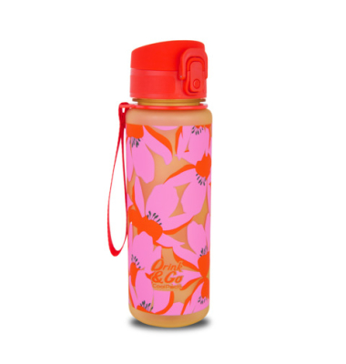 Trinkflasche Flores rosa
