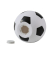 Spardose Ball (mittel) XL2497V , "Fu&szlig;ball"