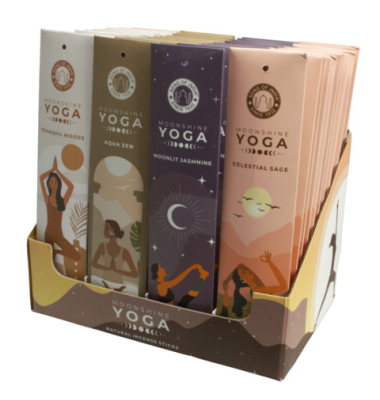R&auml;ucherst&auml;bchen Moonshine Yoga sortiert