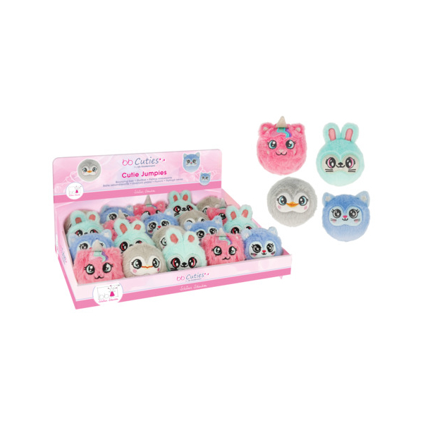 20 Stück BB KLOSTERMANN Springball Cutie Jumpies sortiert 4033866313324 BB KLOSTERMANN