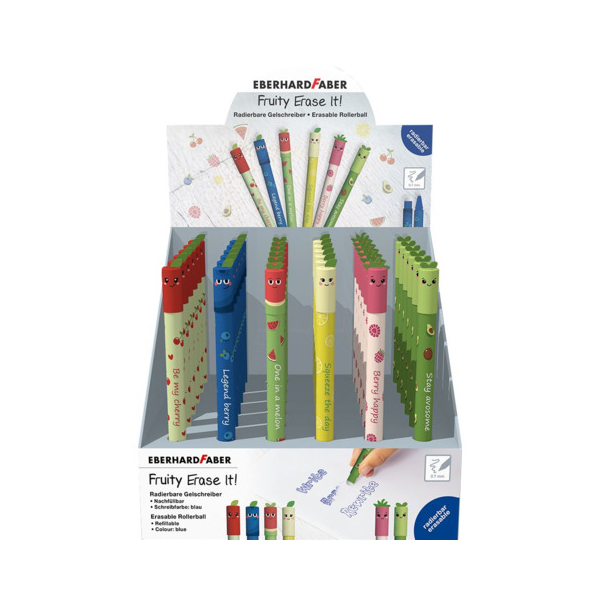 36 Stück Eberhard Faber Gelschreiber radierbar Fruity sortiert  Eberhard Faber