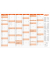 Plakatkalender 2912/27, 6 Monate / 1 Seite, 21x29,7cm (A4 quer), 2027