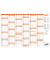 Plakatkalender 2912/27, 6 Monate / 1 Seite, 21x29,7cm (A4 quer), 2027