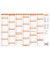 Plakatkalender 2912/27, 6 Monate / 1 Seite, 21x29,7cm (A4 quer), 2027