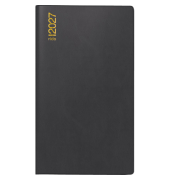 Taschenkalender 70-12 122 907, TM 15, schwarz, 1 Woche / 1 Seite, 8,7x15,3cm (A6), 2027