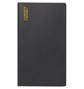 Taschenkalender 70-45 472 907, schwarz, 1 Monat / 2 Seiten