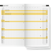 Taschenkalender 70-45 600 007, 1 Monat / 2 Seiten, 8,7x15,3cm (A6), 2027