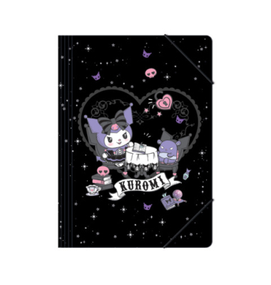 Sammelmappe Kuromi 14317PTR, A3 schwarz, 1cm F&uuml;llh&ouml;he, Polypropylen (PP)