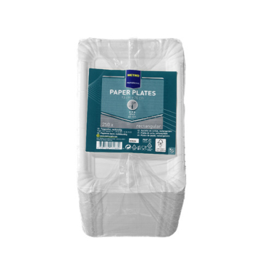 Teller Pappe 13x20cm 250ST wei&szlig;