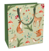Weihnachtlicher Geschenktragetasche Wintertiere