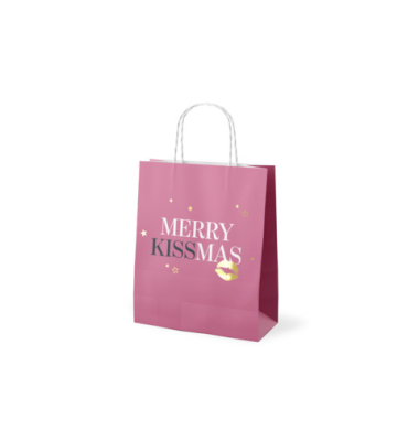 Weihnachtlicher Geschenktragetasche Merry Kissmas