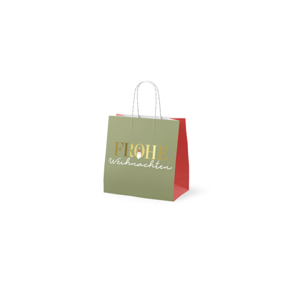 12 Stück LA VIDA Geschenktasche 992126, Santa, 150mm x 150mm 4027268364411 LA VIDA