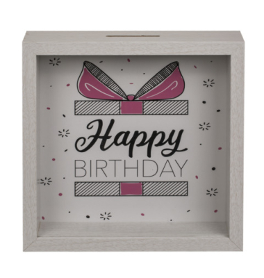 Spardose (gro&szlig;) 144349 , "Geburtstag"