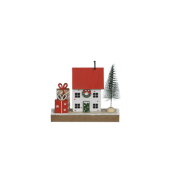 Weihnachtlicher  Haus m. Baum u. Geschenken