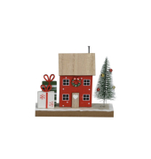 Weihnachtlicher  Haus m. Baum u. Geschenken