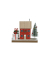 Weihnachtlicher  Haus m. Baum u. Geschenken