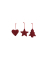 Weihnachtlicher Behang SternHerzBaum