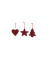 Weihnachtlicher Behang SternHerzBaum