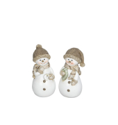 Weihnachtlicher  Schneemann 4,5x9xH9cm