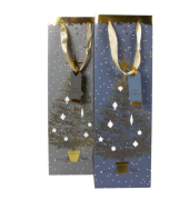 Geschenktasche 58655, Weihnachten, mit Trageband / Geschenkanh&auml;nger, Baum sortiert, 12cm x 36cm
