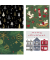 Weihnachtsservietten Trend-modern 230310 / 4 weihnachtliche Motive, 3-lagig, 33x33cm