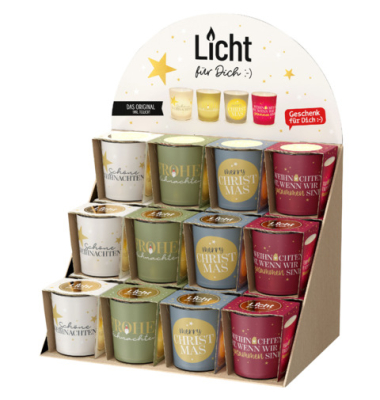 Weihnachtlicher Teelichthalter Sch&ouml;ne Weihnachten