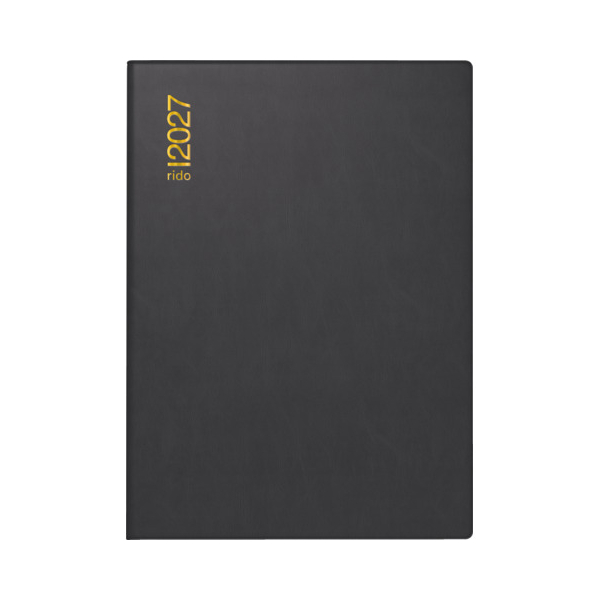 Rido Taschenkalender 70-13 002 907, Perfect/Technik I, schwarz, 1 Woche / 2 Seiten, 10x14cm (A6), 2027 4003273793323 Rido