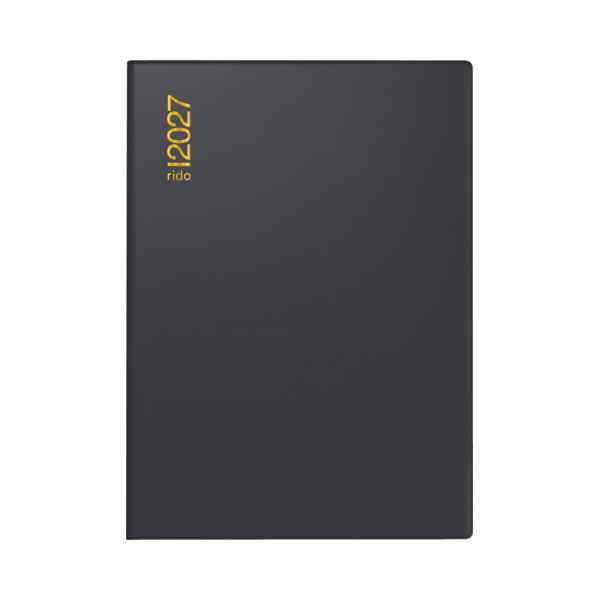 Rido Taschenkalender 70-13 202 907, Perfect/Technik I, schwarz, 1 Woche / 2 Seiten, 10x14cm (A6), 2027 4003273793507 Rido