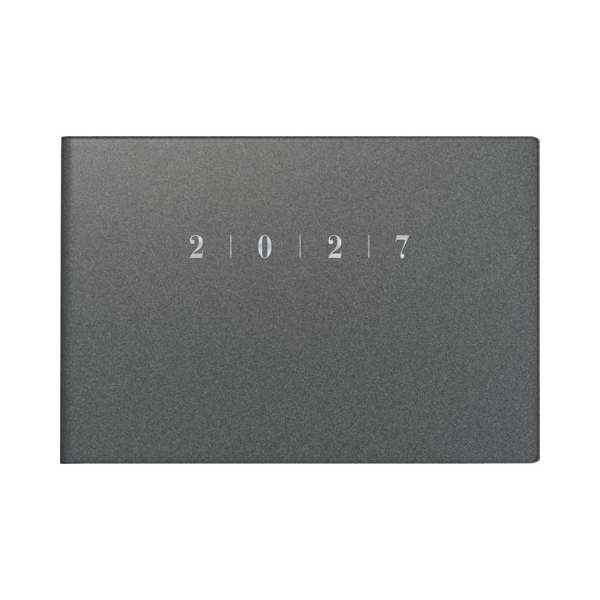 Rido Taschenkalender 70-17 563 807, Septimus, grau, 1 Woche / 2 Seiten, 15,2x10,2cm (A6 Querformat), 2027 4003273794085 Rido