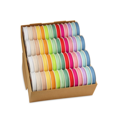 Zierband 1282-099, ohne, 7mm x 4m, farbig sortiert