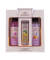 Badeset 6062670 ESSENTIAL BOTANICALS, Strawberry & Hibiscus, Orange & Lavender, Lemon & Basil, 200g, 230g, 60g, 2 Flaschen, 1 Tu