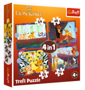 Puzzle 4in1 Brave Lion King