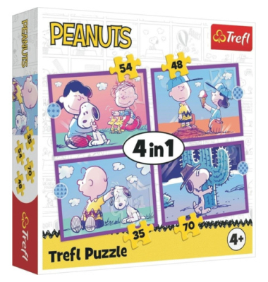 Puzzle 4in1 Fun with Snoopy