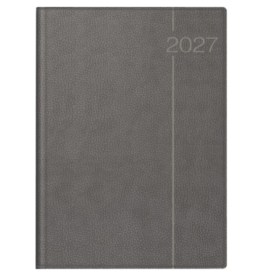 Buchkalender 70-27 504 847, Conform, grau, 1 Tag / 1 Seite, 21x29,7cm (A4), 2027