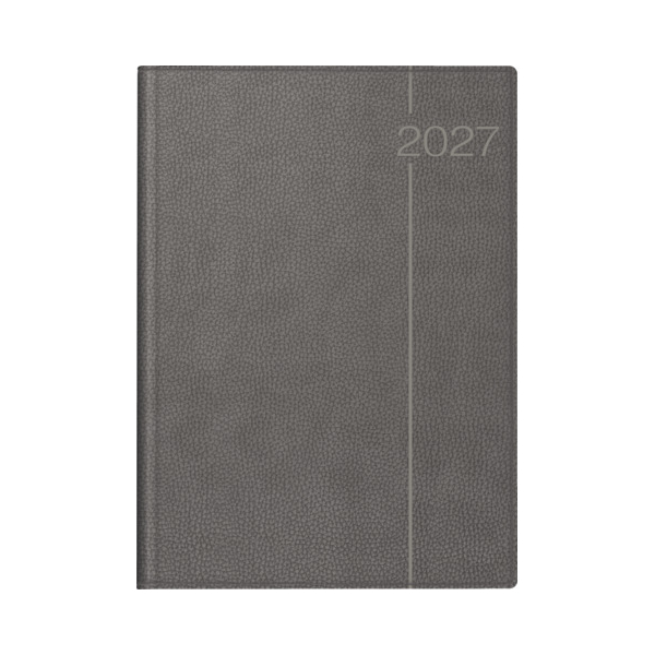 Rido Buchkalender 70-27 504 847, Conform, grau, 1 Tag / 1 Seite, 21x29,7cm (A4), 2027 4003273795082 Rido