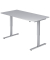 Sitz-Steh-Schreibtisch XMST, elektrisch h&ouml;henverstellbar, 73-119cm (H), 160x80cm (BxT), rechteckig, grau / silber