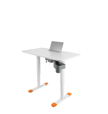Sitz-Steh-Schreibtisch Sitness X Up Table 20, elektrisch h&ouml;henverstellbar, 59-125cm (H), 110x60cm (BxT), rechteckig, wei&szlig; / wei&szlig;