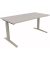 Sitz-Steh-Schreibtisch All in One, elektrisch h&ouml;henverstellbar, 64,5-127,5cm (H), 160x80cm (BxT), rechteckig, lichtgrau / silber