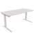 Sitz-Steh-Schreibtisch All in One, elektrisch h&ouml;henverstellbar, 64,5-127,5cm (H), 160x80cm (BxT), rechteckig, wei&szlig; / wei&szlig;
