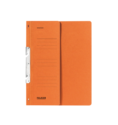 Einhakhefter - 80000755, A4 orange halber Vorderdeckel, Manilakarton RC 250g