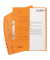 Einhakhefter - 80000755, A4 orange halber Vorderdeckel, Manilakarton RC 250g