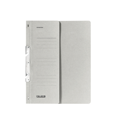 Einhakhefter 80000763, A4 grau halber Vorderdeckel, Karton 250g